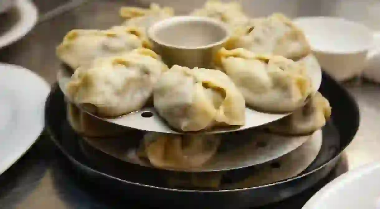 Manti, a type of dumpling popular in most cuisines of Central Asia, Afghanistan, West Asia, South Caucasus, and the Balkans. Manti is also popular among Chinese Muslims, and it is consumed throughout post-Soviet countries.