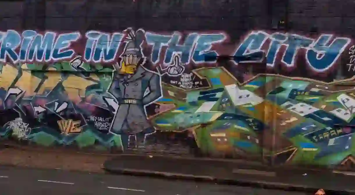 Graffiti in in Digbeth, Birmingham, UK