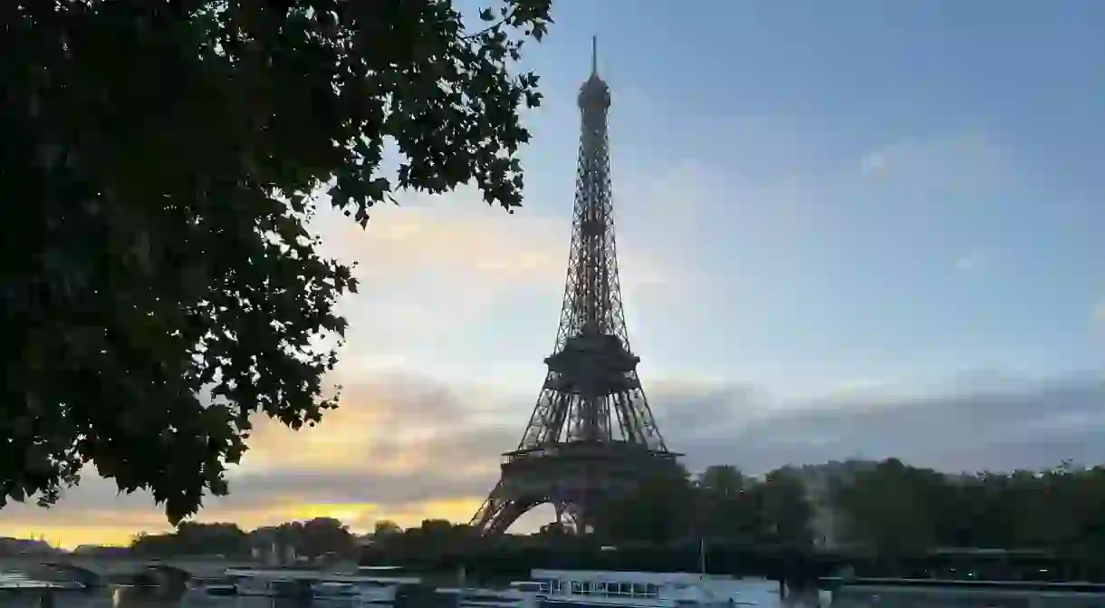 Paris at sunrise. A morning stroll on the banks of The Seine