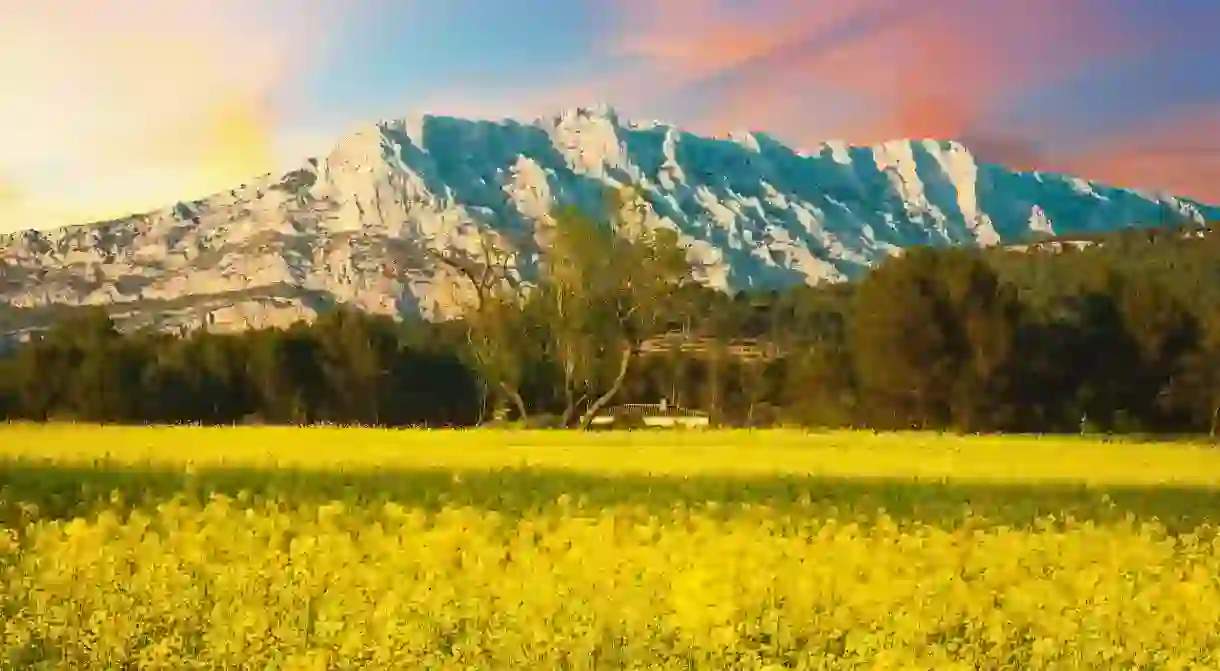 Cézanne’s beloved Sainte Victoire mountain outside Aix-en-Provence