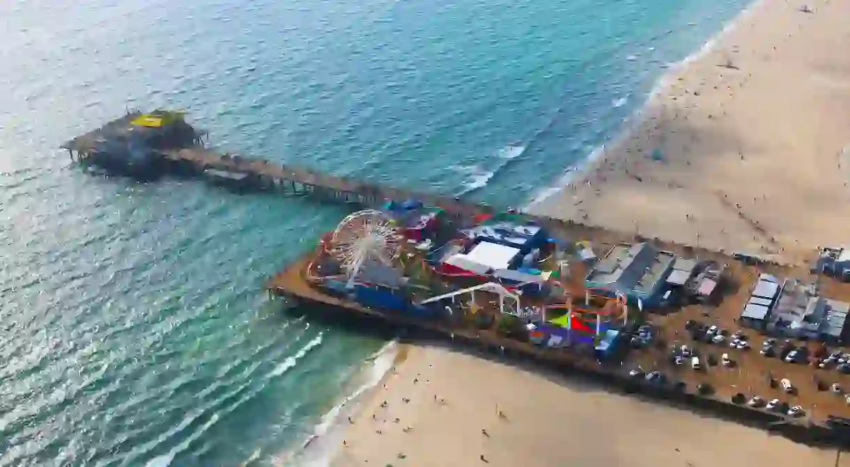 The iconic Santa Monica Pier is a must-see in California