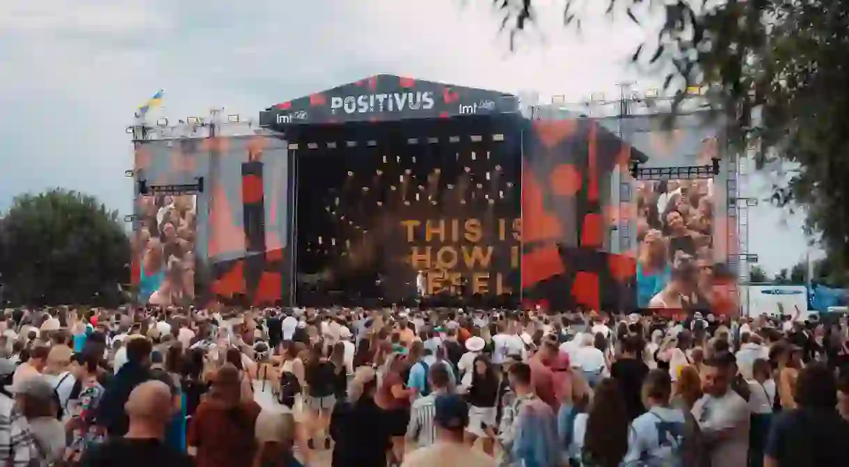 Positivus music festival in Riga, Latvia