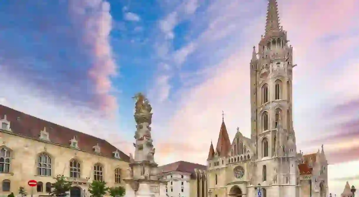 Captivating Matthias Church in Budapest, Hungary. Roman Catholic church in the Gothic style. Location: Budapest, Hungary, Europe.