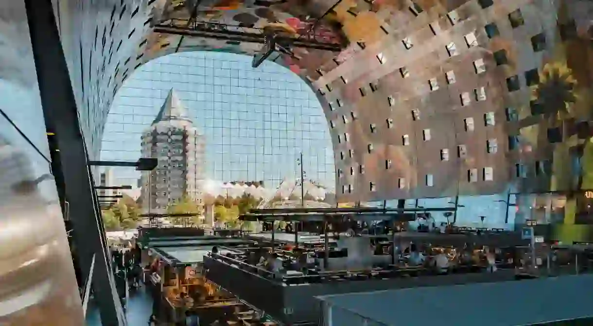 Market Hall Rotterdam with restaurants inside