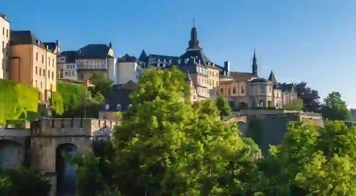 Luxembourg old city, Ville Haute district, is the UNESCO World Heritage site in Luxembourg