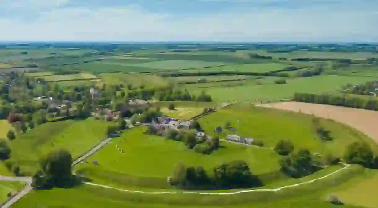 Avebury Village and neolithic Stone Circle ,Wiltshire ,England,UK