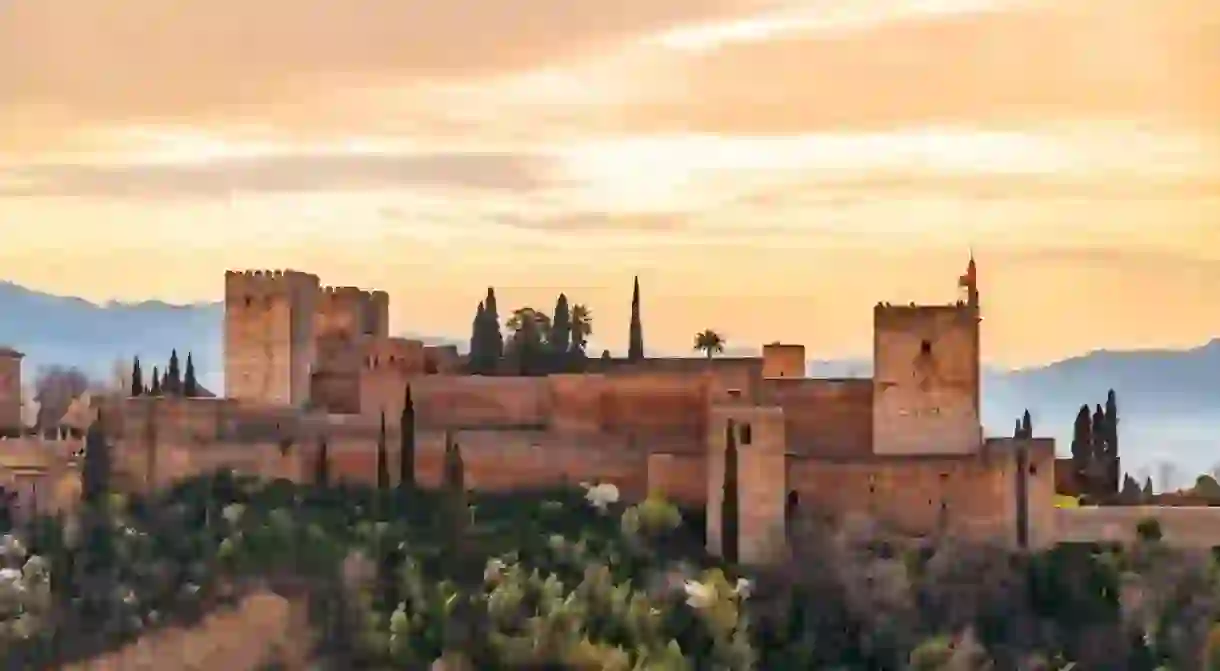 Alhambra is a palace and fortress complex located in Granada, Andalusia, Spain