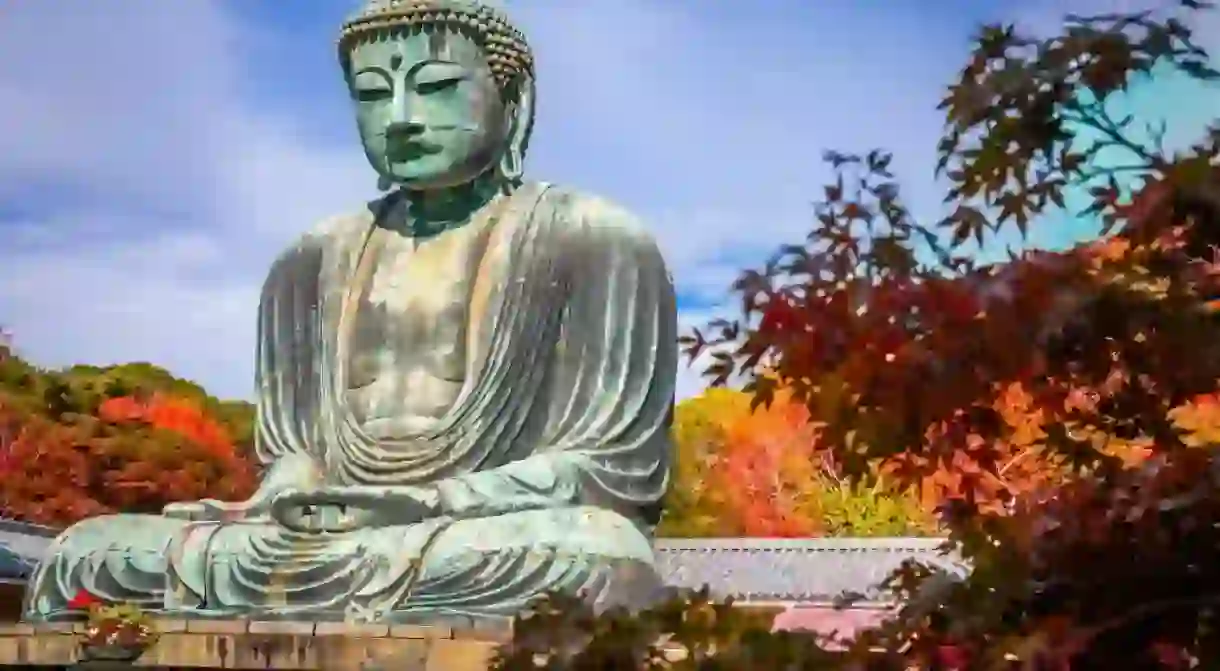 Daibutsu or Great Buddha of Kamakura in Kotokuin Temple at Kanagawa Prefecture Japan