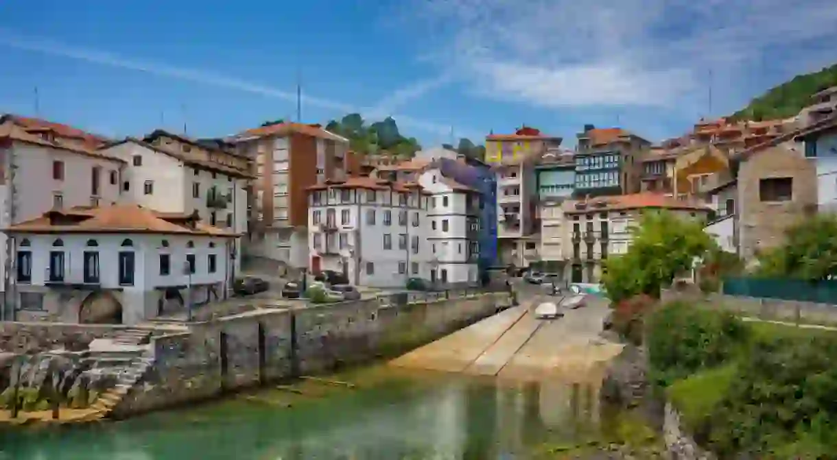 Sailor village of Mundaka at Basque Country, Spain.