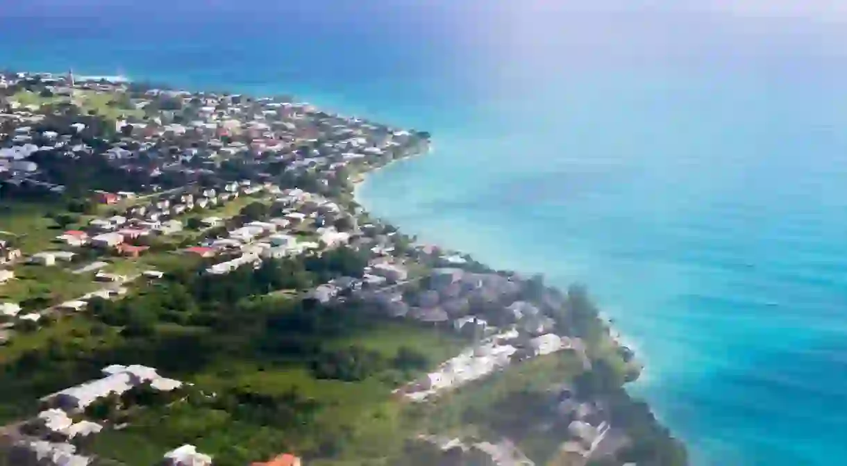 Aerial view of Barbados