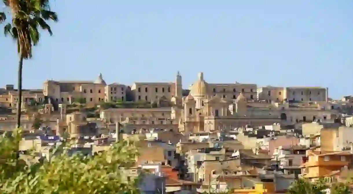 Panorama of Noto town in Sicily.