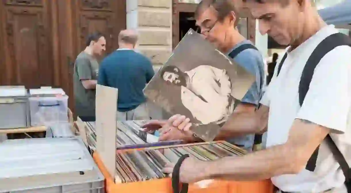 Street market in Neubaugasse