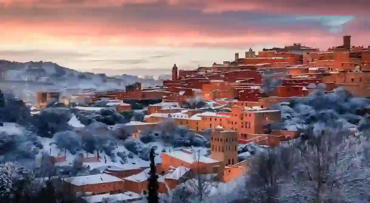 Capturing the Serene Beauty of Moroccos Mountain Town, Ifran City, Morocco.