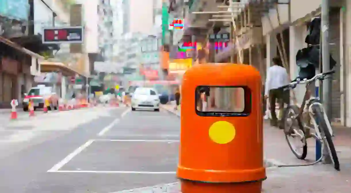 Bins in Jordan district Hong Kong