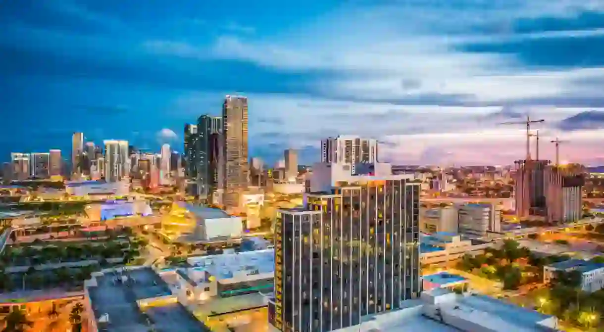 Miami, Florida, USA downtown cityscape.