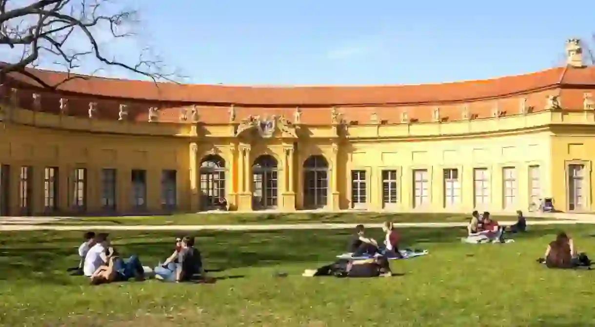 Historic Schlossgarten in Erlangen, Germany