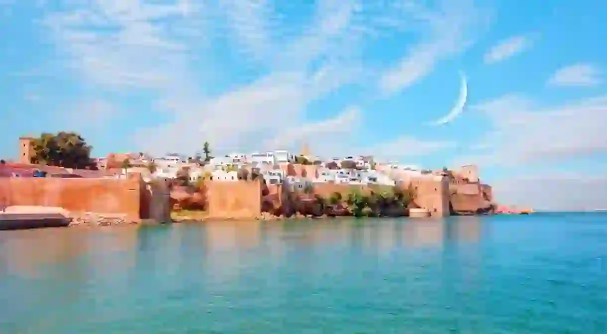 The Kasbah of Udayas fortress in Rabat Morocco. An ancient attraction of Rabat, Morocco.