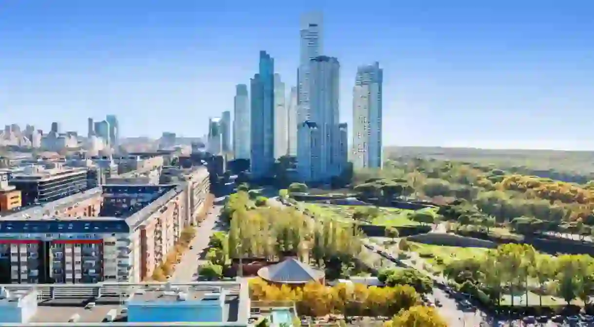 Cityscape of Puerto Madero in Buenos Aires, Argentina