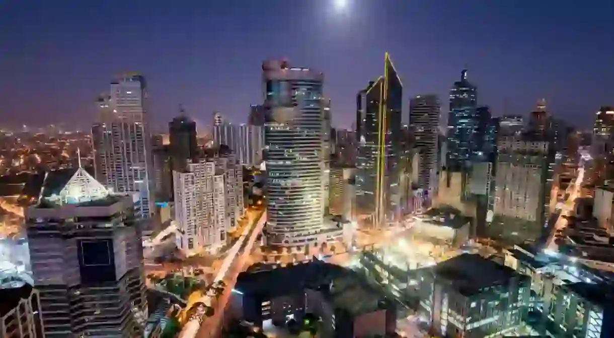 Makati Skyline at night.