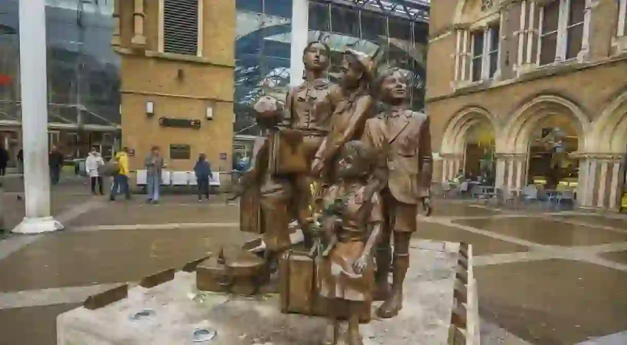 Kindertransport Memorial outside Liverpool Street Station