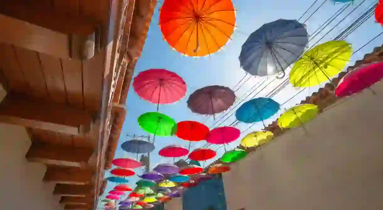 Colourful streets of Cartagena, Getsemani District