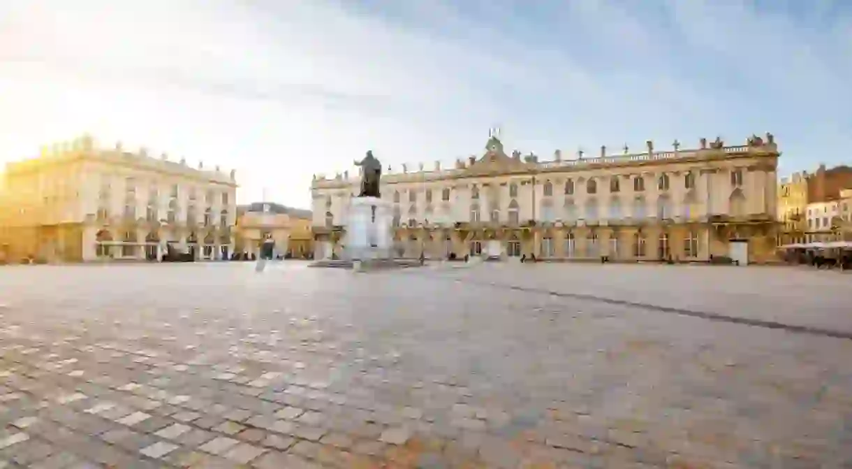 the old town of Nancy city, France