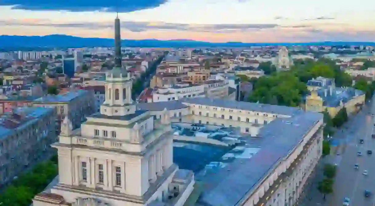 National assembly building in Sofia, Bulgaria