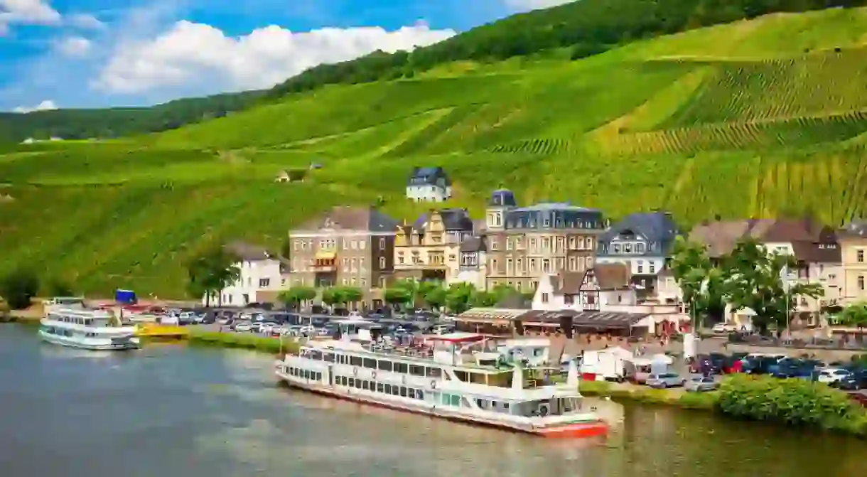 Bernkastel Kues, Germanys wine growing town on the Moselle river
