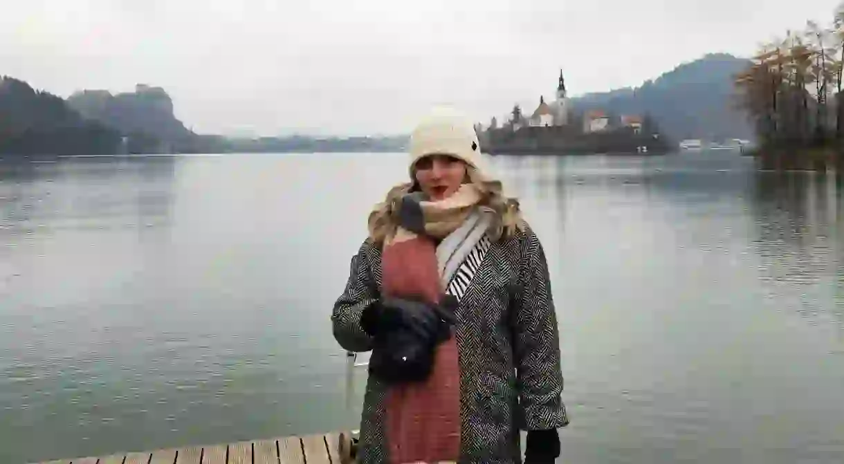 No queues for Lake Bled photo ops during December in Slovenia
