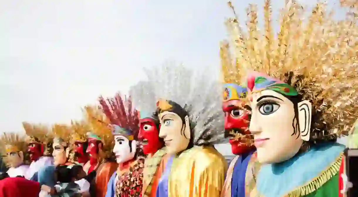 Ondel-ondel is a large puppet figure featured in Betawi folk performance of Jakarta, Indonesia. Ondel-ondel is an icon of Jakarta.