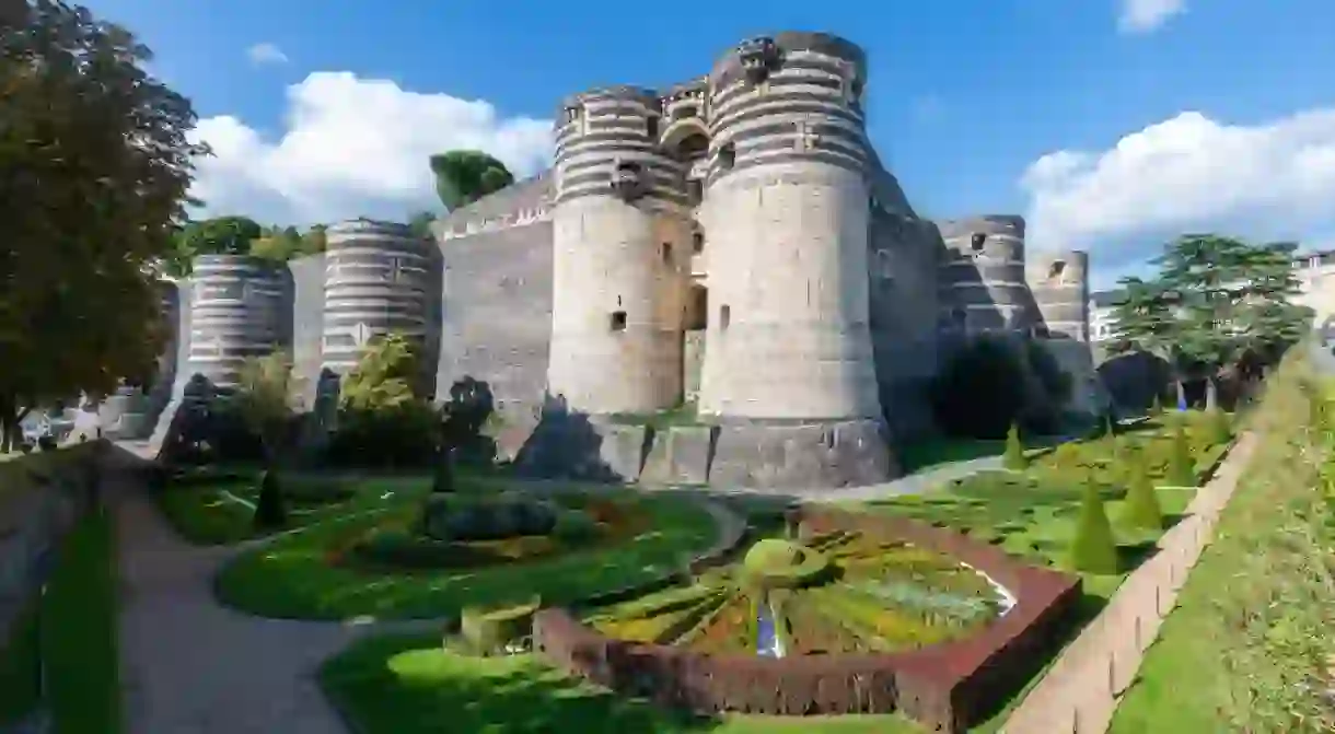 Medieval Fortified Castle in Angers, France