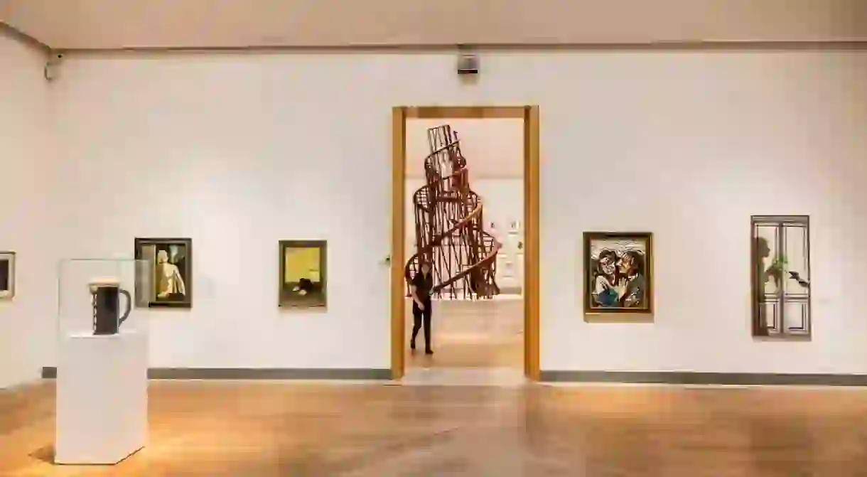 General view of Interior in Museum of Modern Art (Moderna Museet)